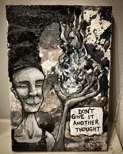 Allow Me to Incinerate - acrylic on wood