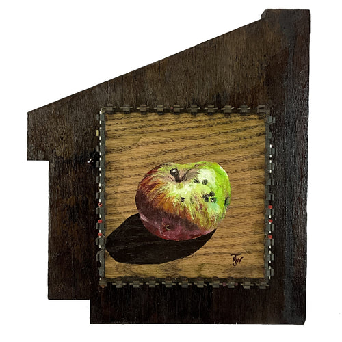 Apple Punk - acrylic painting on wood