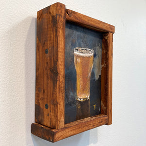 Ale - original artwork - acrylic painting on wood