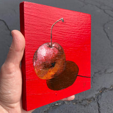 Apple Caster - acrylic painting on wood