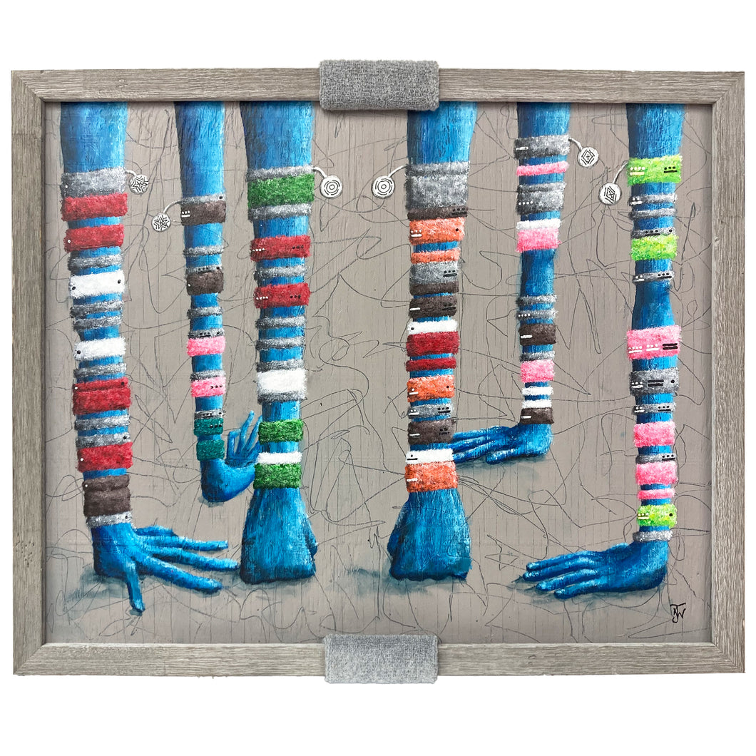 Awristed - Scansion Art - Acrylic on wood