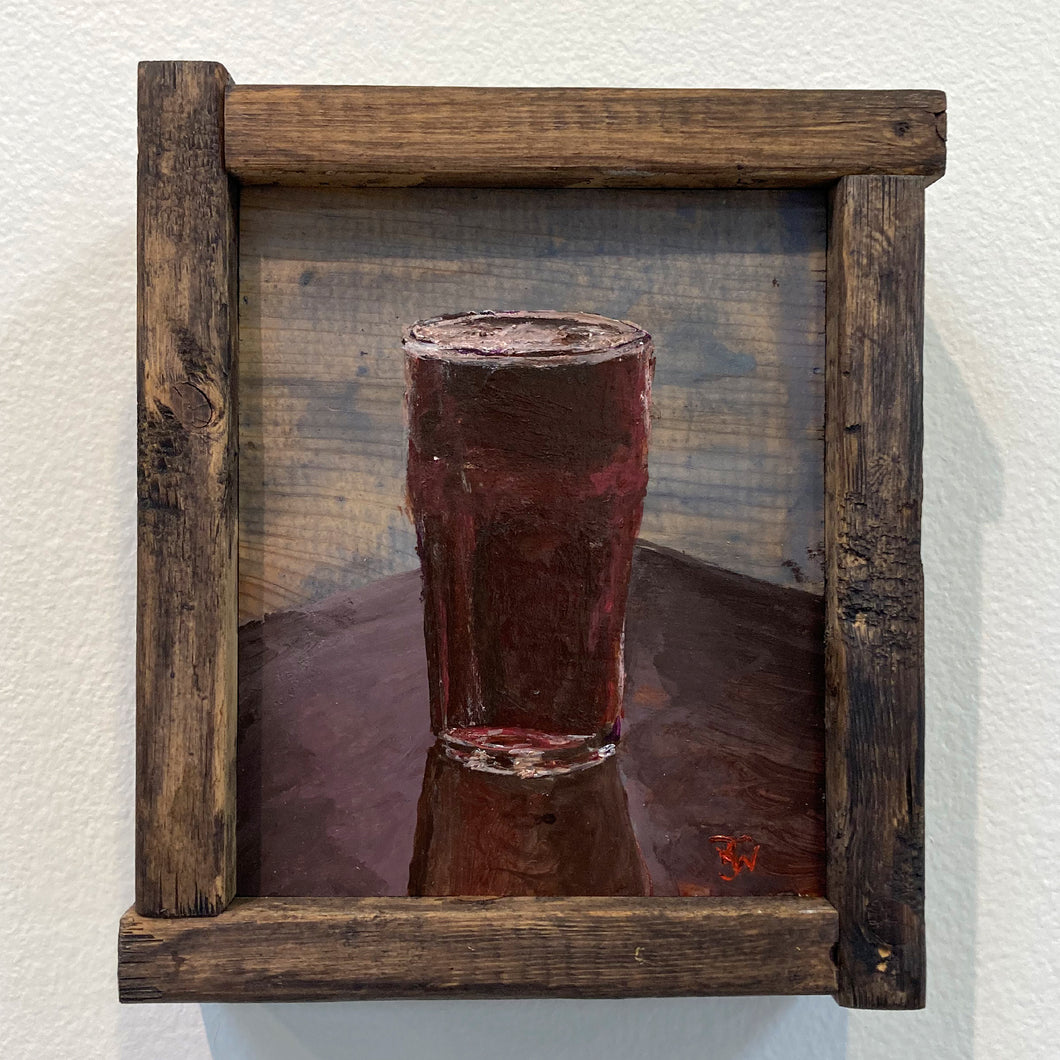Beer - original artwork - acrylic painting on wood