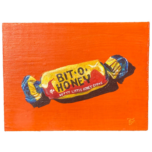 Bit O Honey - acrylic painting on wood