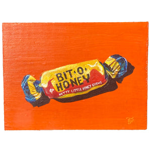 Bit O Honey - acrylic painting on wood
