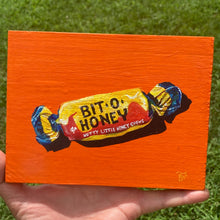 Bit O Honey - acrylic painting on wood