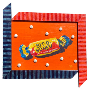 Bit O Honey - acrylic painting on wood