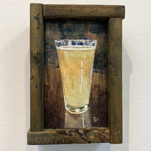 Brew - original artwork - acrylic painting on wood