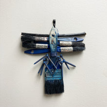 Brushed Blue - woven assemblage