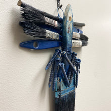 Brushed Blue - woven assemblage