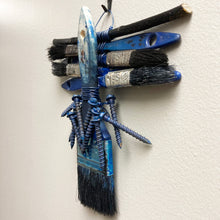 Brushed Blue - woven assemblage
