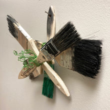 Brushed Green - woven assemblage