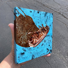 Bugged - acrylic painting on wood