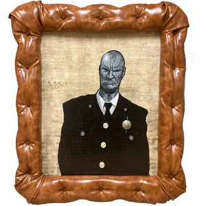 Aristotle Nostradamus "Bull" Shannon - acrylic on mixed media