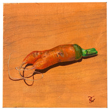 Carrot Pants - acrylic painting on wood