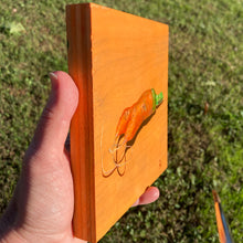 Carrot Pants - acrylic painting on wood