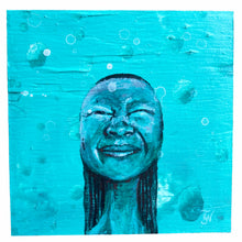 Drippy - acrylic painting on wood