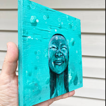 Drippy - acrylic painting on wood