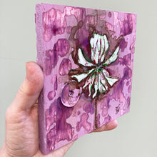 Grass Flower - acrylic painting on wood