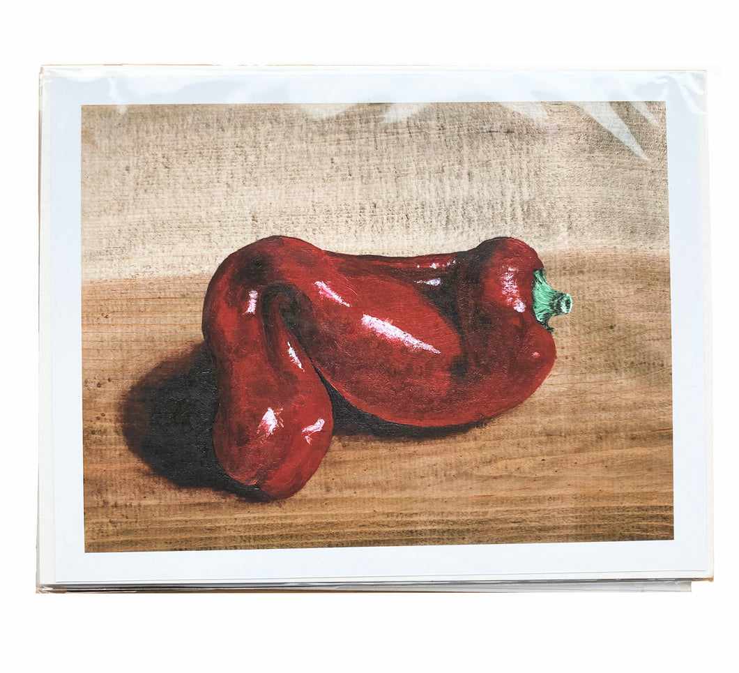 Bent Red Pepper - signed print