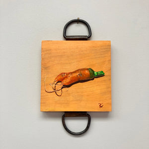 Carrot Pants - acrylic painting on wood