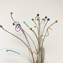 Little Indigo Guitar - woven sculpture