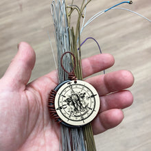 Little Indigo Guitar - woven sculpture