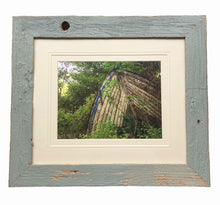 It's Behind The Boat - photography framed in reclaimed wood