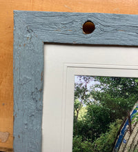 It's Behind The Boat - photography framed in reclaimed wood