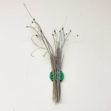 Little Green Guitar - woven sculpture