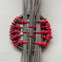 Little Red Guitar - woven sculpture
