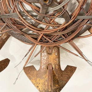 The Pianist's Plow - woven sculpture