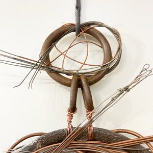 The Pianist's Plow - woven sculpture