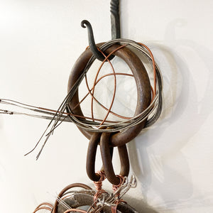 The Pianist's Plow - woven sculpture