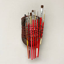 Red Wash - woven sculpture