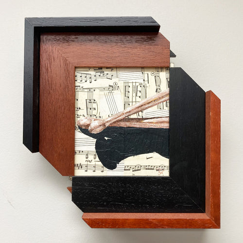 Shadow Sticks - acrylic on mixed media