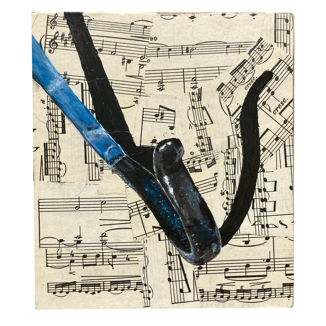 Snare Stand - acrylic on mixed media