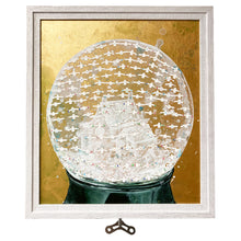 Snow Globe Domesticity - Scansion Art - Acrylic on wood