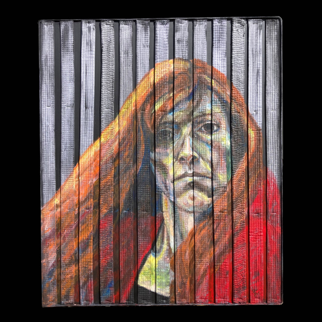 Spirit Animal - acrylic on mixed media