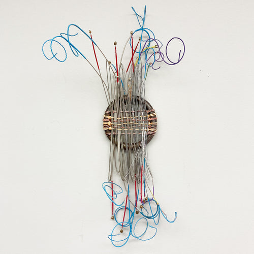 The Summer Cello - woven sculpture
