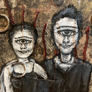 Thank You For This - acrylic on mixed media
