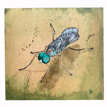 The Glass Is Greener - acrylic painting on wood