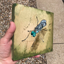 The Glass Is Greener - acrylic painting on wood
