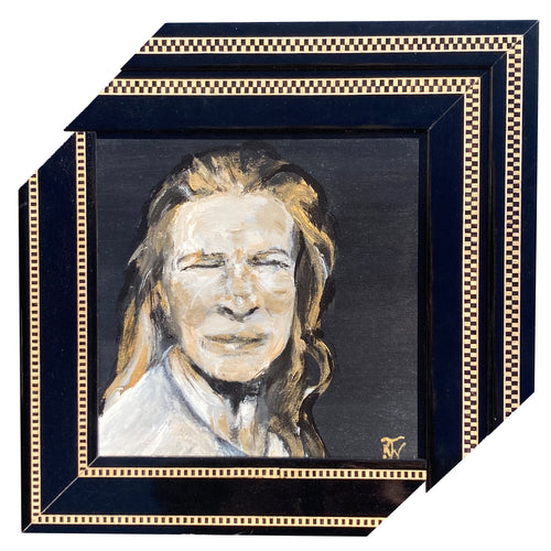 Too Bright - Self portrait in gold
