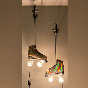 WT - Gold Roller Skate Light with Pulley