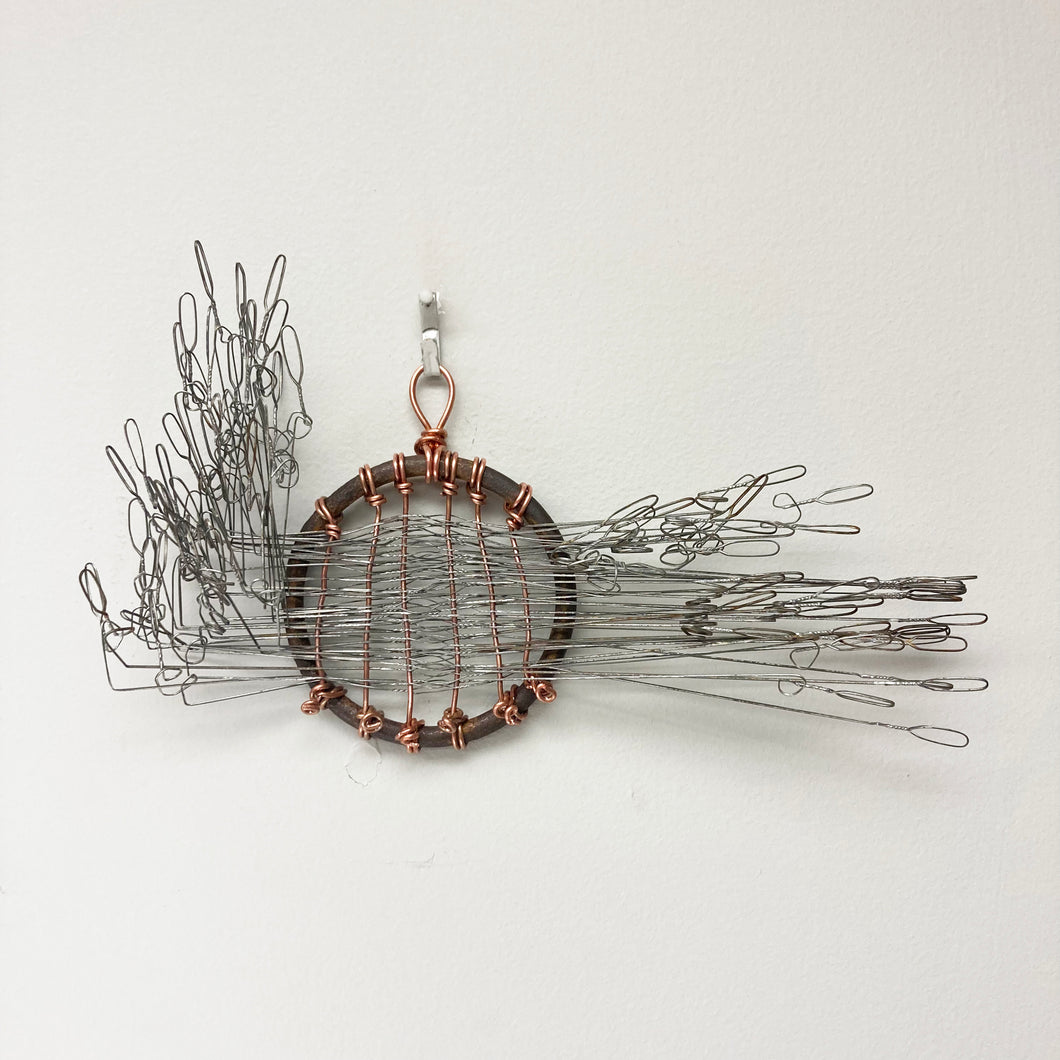Warped Heddles - woven sculpture