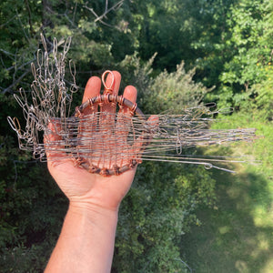 Warped Heddles - woven sculpture