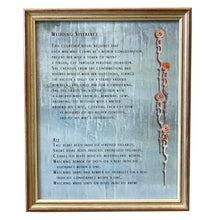 Wedding Severance - Scansion Art - Acrylic on wood with found objects