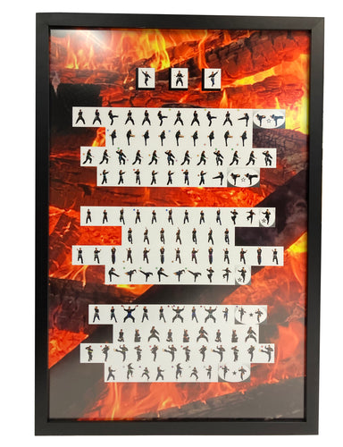 What Is Fire? - Framed print with accompanying poem and key
