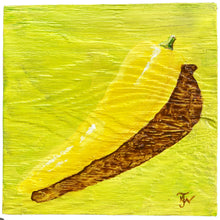 Yellow Pepper - acrylic painting on wood