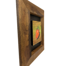 Gnarly Tomato - original artwork - acrylic painting on wood